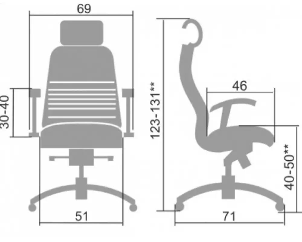 Кресло руководителя SAMURAI KL-3.04 с 3D подголовником (М)